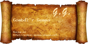 Gombár Gemma névjegykártya